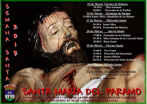 Semana Santa en Santa María del Páramo 2013 Santa María del Páramo